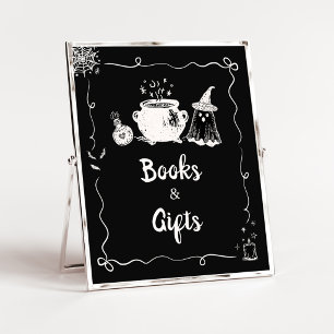 Baby is Brewing Halloween Books and Gifts Sign