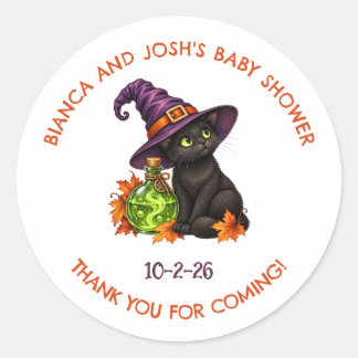 Baby is Brewing Halloween Shower Favour Stickers