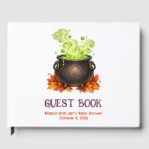 Baby is Brewing Halloween Shower Guest Book