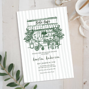 baby is brewing Home cafe themed BABY Shower Invitation