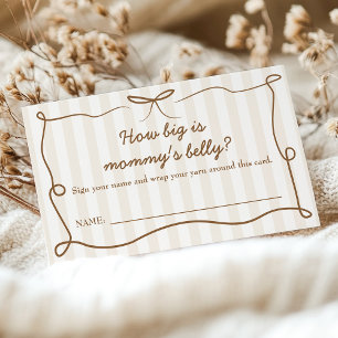 Baby Is Brewing How Big Is Mommy's Belly Enclosure Card
