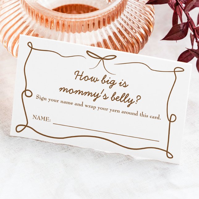 Baby Is Brewing How Big Is Mummy's Belly Enclosure Card (Creator Uploaded)