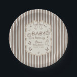 Baby is Brewing Latte Babyccino Coffee Baby Shower Paper Plate<br><div class="desc">Whimsical Baby is Brewing Baby Shower Paper Plates Espresso Coffee Theme</div>
