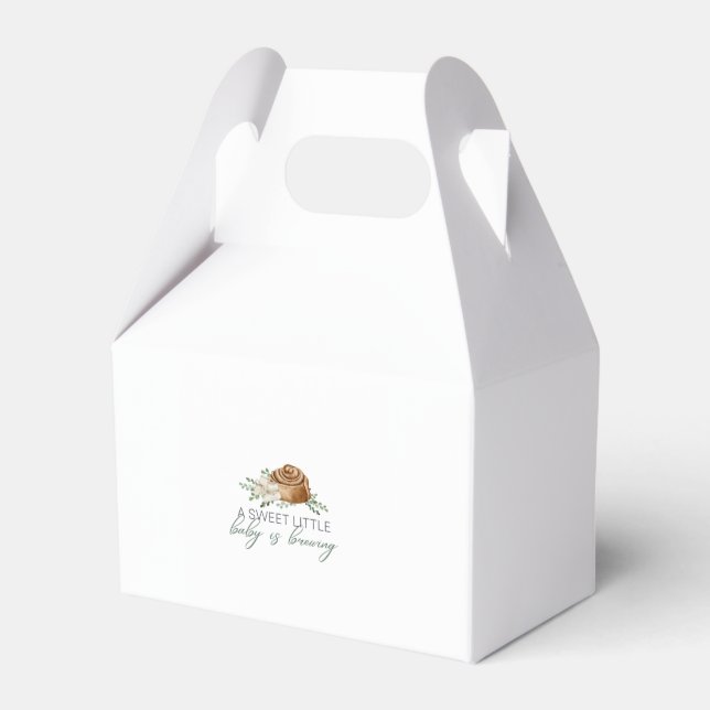 Baby is Brewing Pastry Favour Box (Front Side)