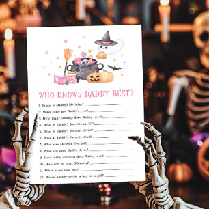 Baby is Brewing Pink Who knows Daddy Best Game