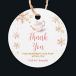 Baby Is Brewing Pink Winter Tea Party Baby Shower Favour Tags<br><div class="desc">Baby Is Brewing Pink Winter Tea Party Baby Shower Thank You Favor Tag
All wordings can be customized</div>