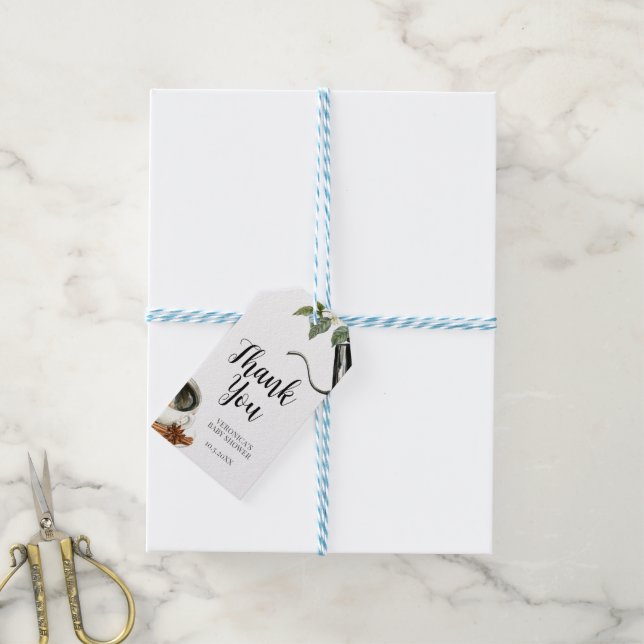 Baby is Brewing Shower Gift Tags  (With Twine)