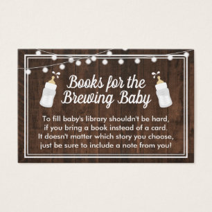 Baby Is Brewing Shower Rustic Books For Baby