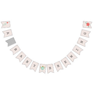 Baby Is Brewing   Tea Party Baby Shower Bunting
