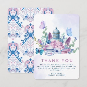 Baby is Brewing Tea party Baby shower  Thank You Card