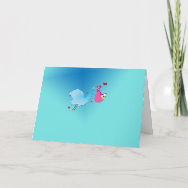 Baby is coming card (Front)