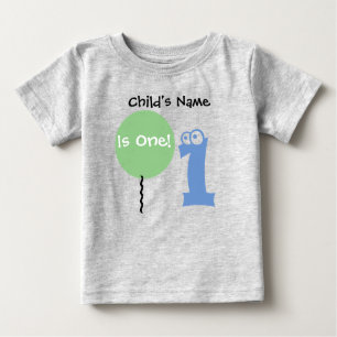 baby is one 1 , 1st first Birthday,t-shirt Baby T-Shirt