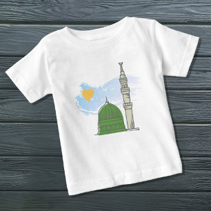 Baby Islamic T-Shirt: Minimalist Masjid an-Nabawi  T-Shirt