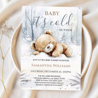 Baby It’s Cold Outside Baby Shower Invitation 