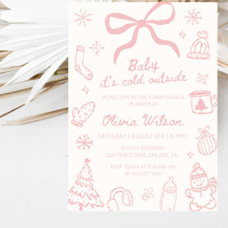 Baby It’s Cold Outside Baby Shower Party Invitation