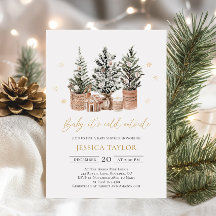 Baby It’s Cold Outside Christmas Trees Baby Shower