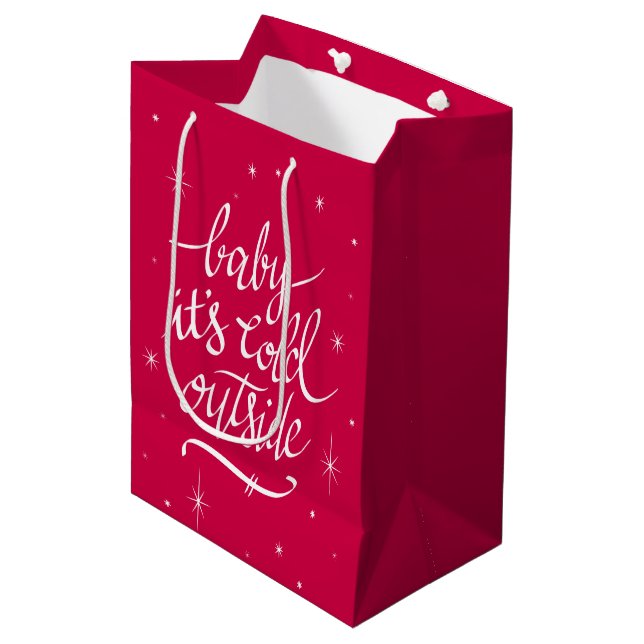 Baby It’s Cold Outside Medium Gift Bag (Front Angled)