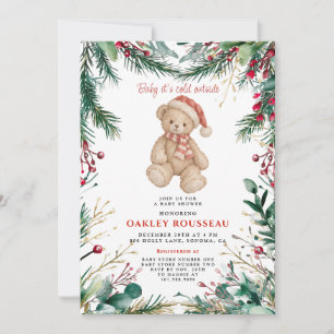 Baby It’s Cold Outside Teddy Bear Baby Shower Invitation