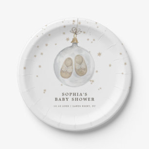 Baby it’s cold outside Winter Baby Shower Paper Plate