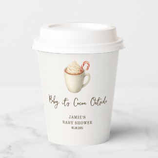 Baby, It's Cocoa Outside Baby Shower Paper Cups