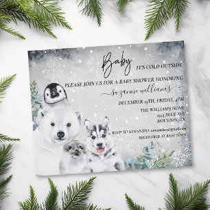 Baby It's Cold Outside Arctic Animal Shower Winter