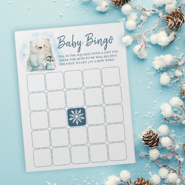 Baby It's Cold Outside Baby Bingo Notepad (Creator Uploaded)