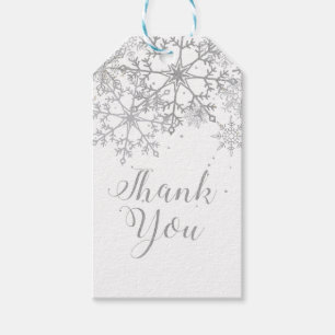 Baby it's Cold Outside Baby Showe Silver Gift Tags