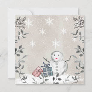Baby it's cold outside baby shower blank card