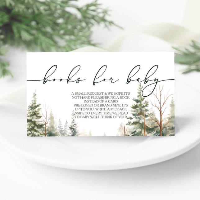 Baby Its Cold Outside Baby Shower Book Request Enclosure Card (Creator Uploaded)