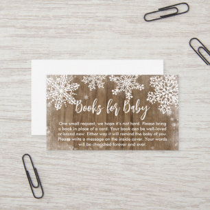 Baby it's cold Outside Baby Shower Books for Baby Business Card