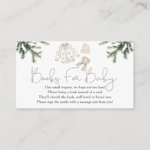 Baby It's Cold Outside Baby Shower Books For Baby Enclosure Card