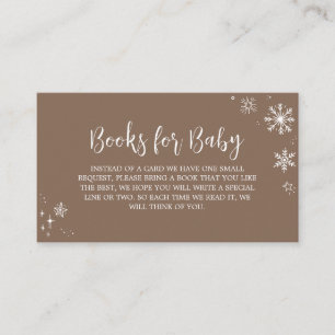 Baby It's Cold Outside Baby Shower Books for Baby Enclosure Card