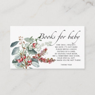 Baby it's cold outside baby shower books for baby enclosure card