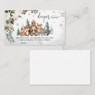 Baby It's Cold Outside Baby Shower Business Card
