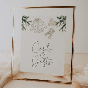 Baby It's Cold Outside Baby Shower  Cards & Gifts Poster