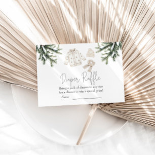Baby It's Cold Outside Baby Shower Diaper Raffle Enclosure Card