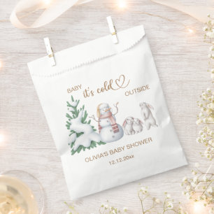 Baby its cold outside. Baby Shower Favour Bag