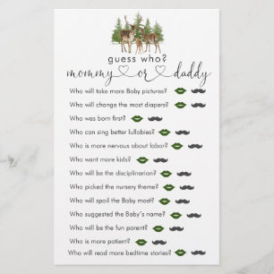 Baby It's Cold Outside Baby Shower Guess Who Game