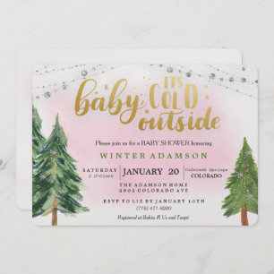 Baby Its Cold Outside Baby Shower Invitation