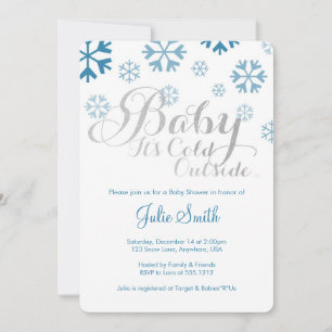 Baby It's Cold Outside Baby Shower Invitation