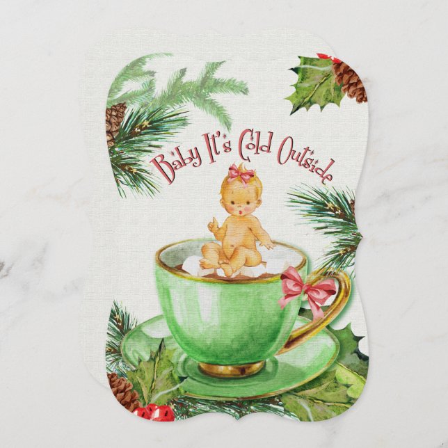 Baby It's Cold Outside | Baby Shower Invitation (Front/Back)