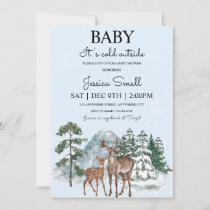 Baby Its Cold Outside Baby Shower Invitation