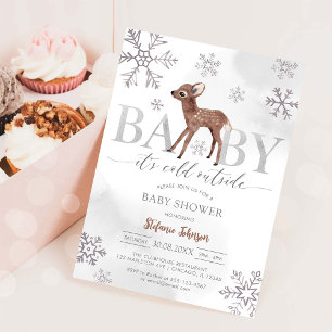 Baby It's Cold Outside Baby Shower Invitation