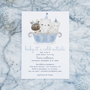 Baby It's Cold Outside Baby Shower Invitation