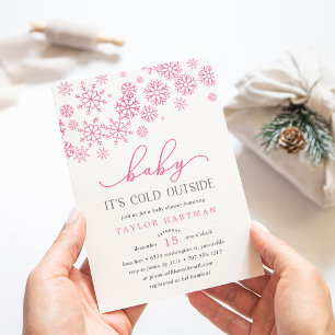 Baby It's Cold Outside   Baby Shower Invitation