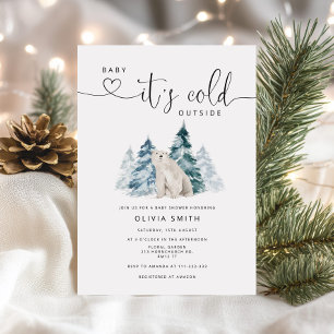 baby its cold outside baby shower invitation