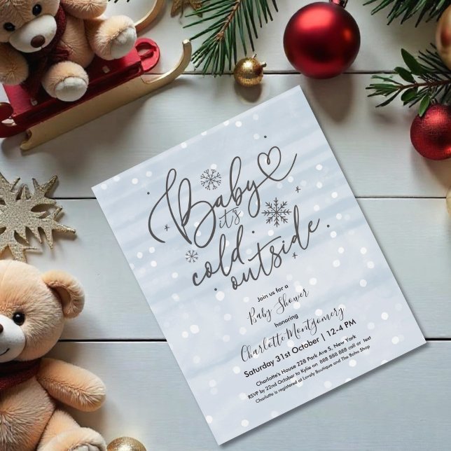 Baby It's Cold Outside Baby Shower Invitation (Creator Uploaded)