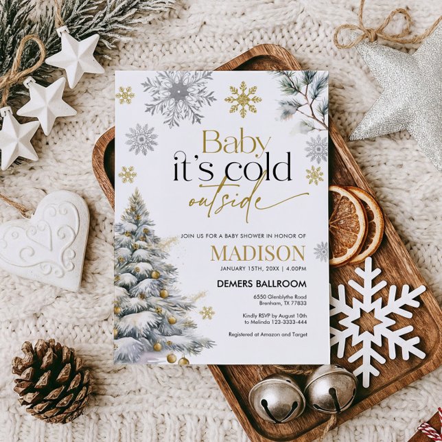 Baby It's Cold Outside Baby Shower Invitation (Creator Uploaded)