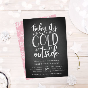Baby It's Cold Outside   Baby Shower Invitation