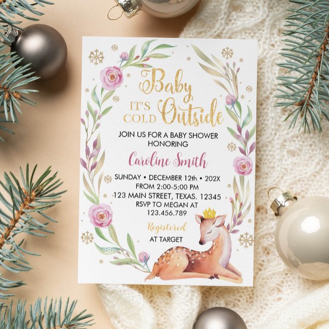 Baby It's Cold Outside Baby Shower Invitation (Creator Uploaded)
